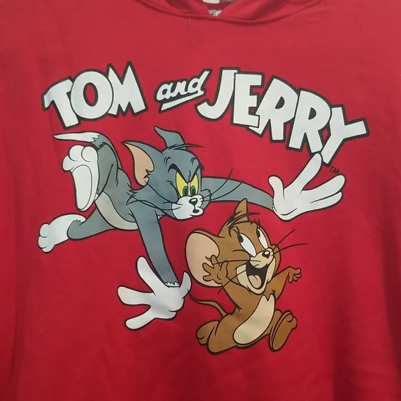Tom and Jerry Red Hoodie White Strings - Picture 4 of 6